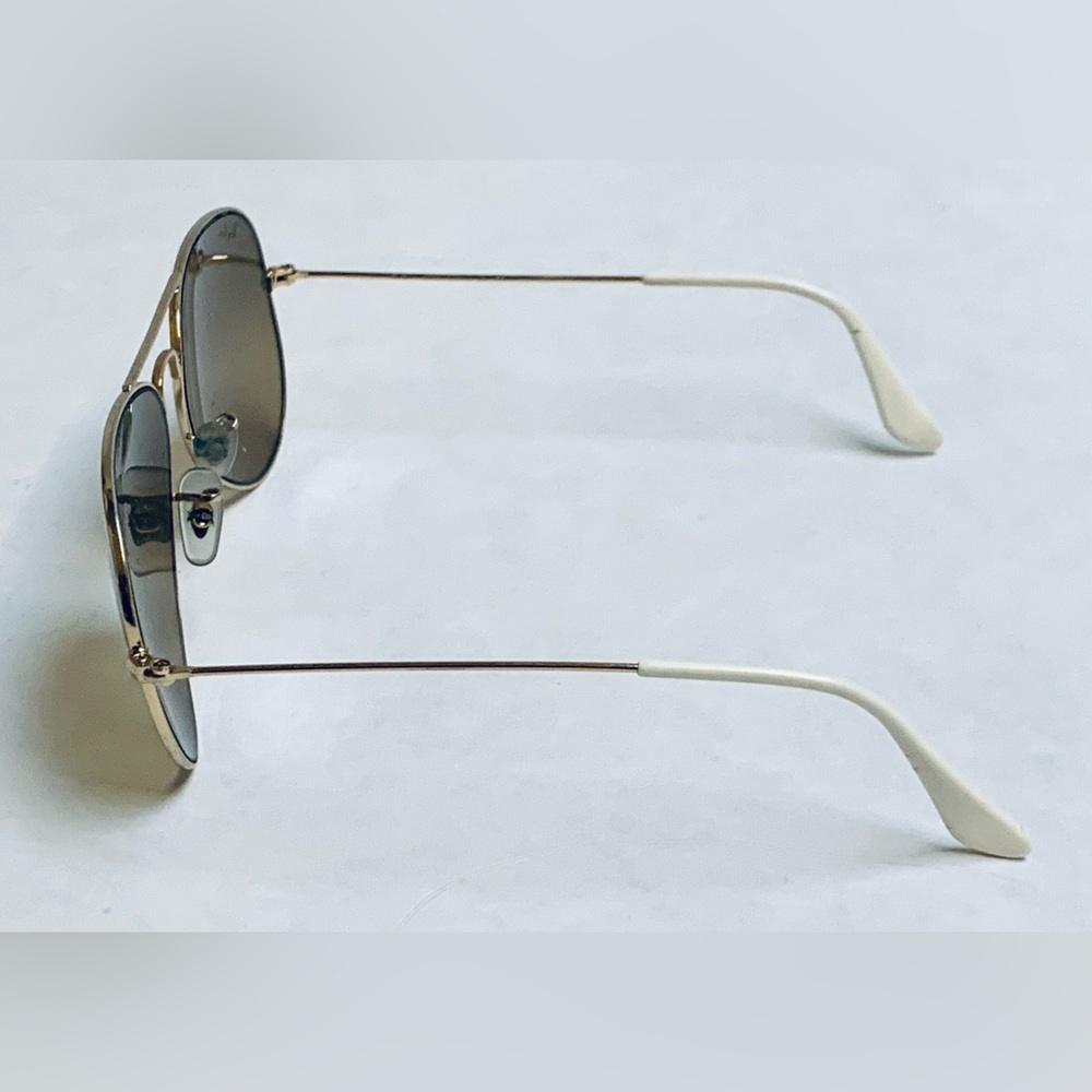 RAY BAN aviator large metal 3025 001/3K 58014 2n polished gold gradient 58mm - Picture 4 of 10
